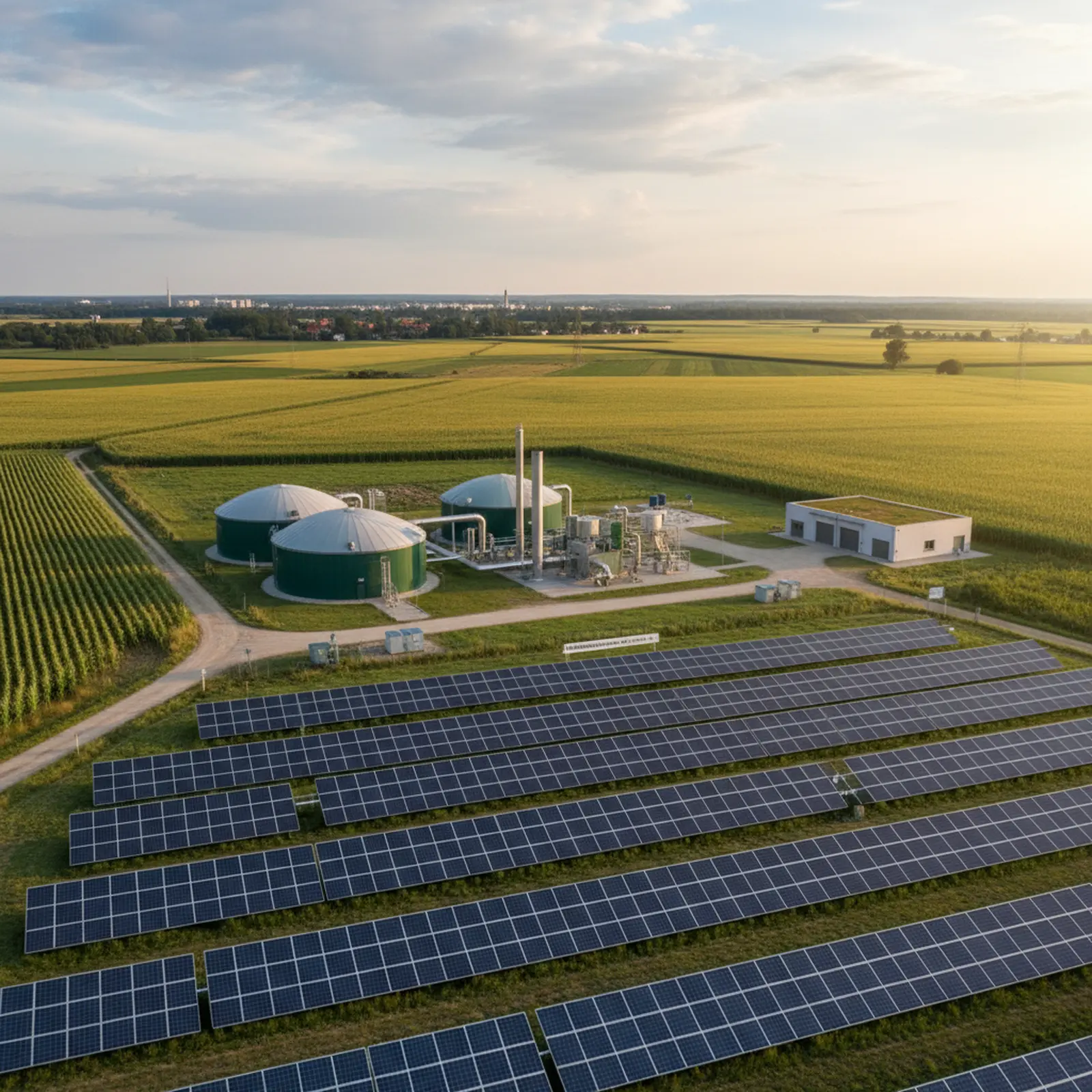 Trafo-Stationstechnik, Photovoltaik und Biogas